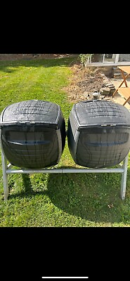 #ad Used Lifetime Duel Compost Tumbler $50.00