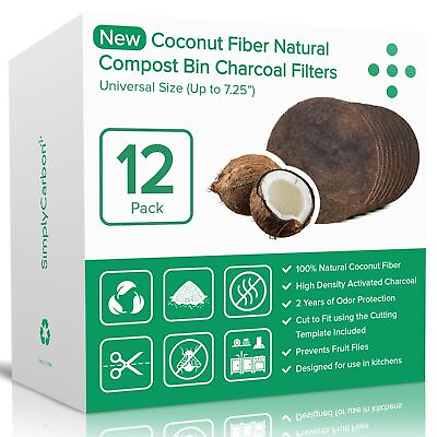 #ad Biodegradable Natural Filter 2 Years Supply for Kitchen Compost Bins Long... $34.14