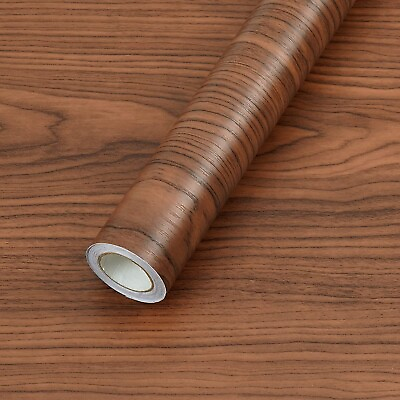 Brown Wood Grain Wallpaper Peel And Stick Contact Paper Self Adhesive Countertop $10.35