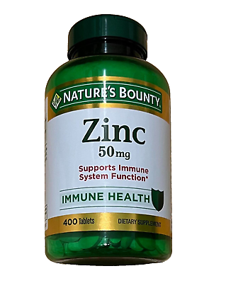 #ad #ad Nature#x27;s Bounty Zinc 50 mg 400 Tablet Support Immume System EXP 05 2026 $15.50