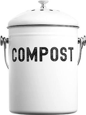 #ad Countertop Compost Bin Kitchen 1.3 Gallon Odorless Composting Bin with Carbo $35.99