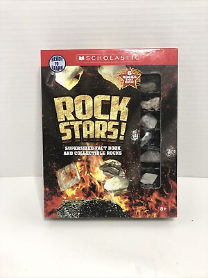 #ad Rock Collector Kit with 6 Rocks and Rock Stars 32 Page Fact Book by Scholastics $9.99