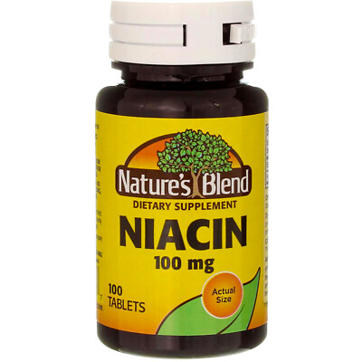 #ad Nature#x27;s Blend Niacin Tablets 100 mg 100 Ct $9.43