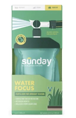 #ad Sunday Water Focus Lawn Fertilizer for Drought Season Covers 5000 Sq Ft $19.99