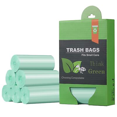 #ad Small Trash Bags 2.6 Gallon Compostable Trash Bags Bathroom Wastebasket Can ... $20.26