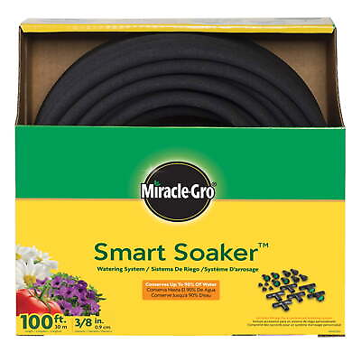 #ad Miracle Gro Smart Soaker 3 8 in. D X 100 ft. L Light Duty Soaker Hose $32.24