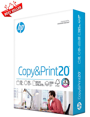 HP Printer Paper Copy And Print 20 lb. 8.5quot; x 11quot; 500 Sheets 1 Ream.. $8.89