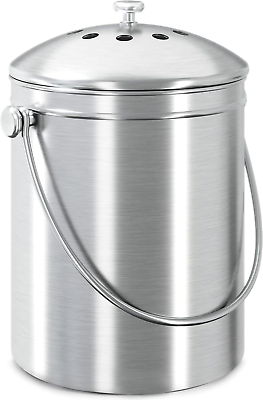 #ad Utopia Kitchen Compost Bin for Kitchen Countertop 1 Gallon Compost Bucket for $36.28
