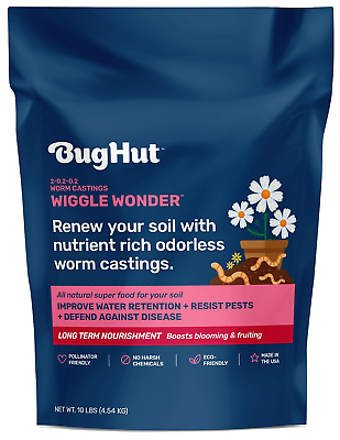 #ad #ad Wiggle Wonder Worm Castings Organic Fertilizer Highly Nourishing Moisture Reta $55.99