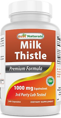 Best Naturals Milk Thistle Extract 1000mg Equivalent 240 capsules $9.99