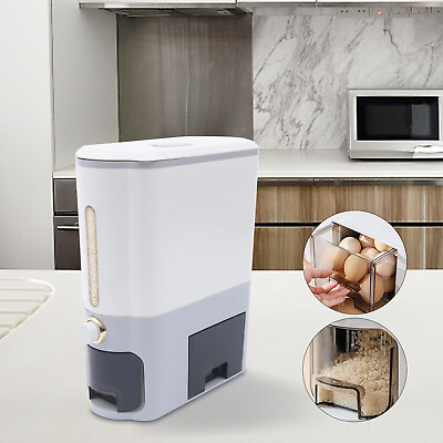 Rice Container Cereal Dispenser Countertop Bin 26.5LBS Kitchen Storage Dry Food $39.00