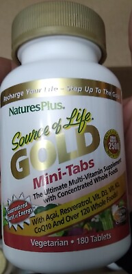 #ad Nature#x27;s Plus Source of Life Gold Mini Tabs 180 Tabs Exp 2026 $49.99