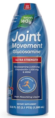 #ad Nature#x27;s Way Joint Movement Glucosamine Extra Strength 33.8 OZ FREE SHIPPING $26.97