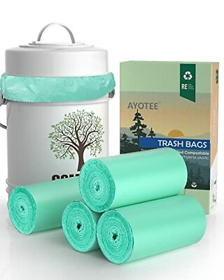 #ad #ad 100% Compostable Trash Bags Small Compost Bags 1.3 Gallon Small Trash Bags ... $15.31
