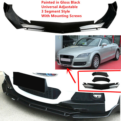 #ad Add on Universal Fit For AUDI TT 8J 2008 2010 Front Underbody Lip Spoiler Wing $55.99