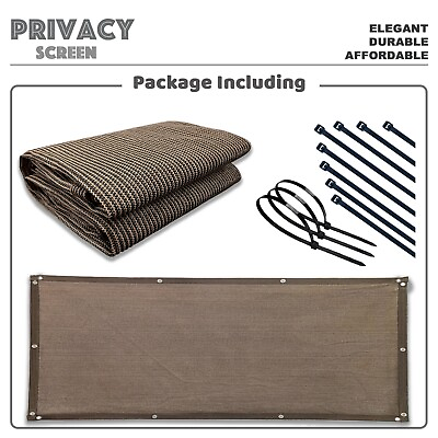 #ad 3#x27; 4#x27; 5#x27; 6#x27; tall Balcony Fence Windscreen Privacy Screen Shade Cover Garden Pool $12.24