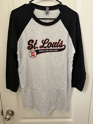 #ad #ad *SIZE XL* ST. LOUIS CARDINALS EMO NIGHT 3 4 LENGTH T SHIRT THEME 5 3 24 $35.99