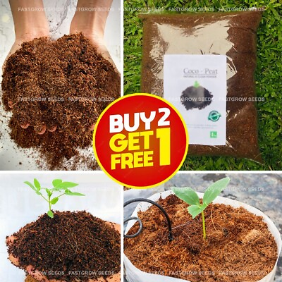 #ad Coconut Coir Coco Peat 100% Organic Hydroponic Growing Media Compost Soil 5KG $49.99