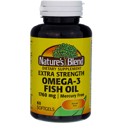 #ad #ad Nature#x27;s Blend Omega 3 Fish Oil Soft Gels 1760 mg 60 Ct $12.94