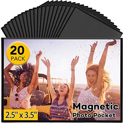 Paquete de 20 soportes magnéticos para fotos de refrigerador de 25x35 pulgadas $15.25