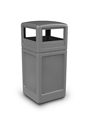 Commercial Zone PolyTec 42 Gallon Square Waste Container with Dome Lid Color:... $285.63