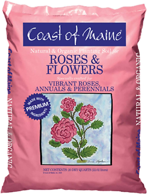#ad Natural Organic Compost Potting Soil Blend for Roses amp; Flowers 20 Quart Bag $42.33