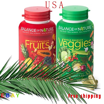 #ad Balance of Nature Fruits and Veggies Whole Food Supplement Superfood 180 Capsule $39.99