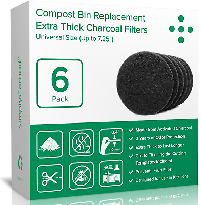 #ad 2 Years Supply Extra Thick Filters for Kitchen Compost Bins Longer Lasting Act $39.29