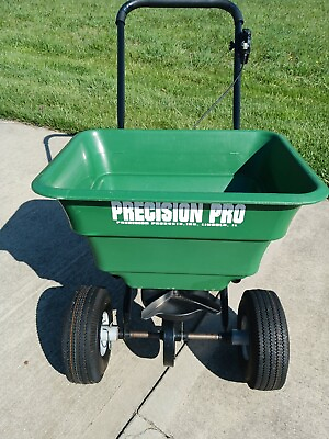 #ad Precision Pro Lawn Fertilizer Spreader10 Settings Pneumatic Tires Commercial 8 $89.89