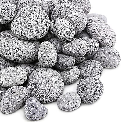 #ad #ad Grey Tumbled Lava Rock Pebbles for Fit Pit1 3quot;Safe Natural Tempered Lava Stones $35.99