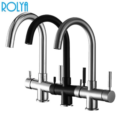 #ad #ad ROLYA 4 way kitchen faucet hotamp;cold filtered sparkling 4 in 1 boiling water tap $149.00