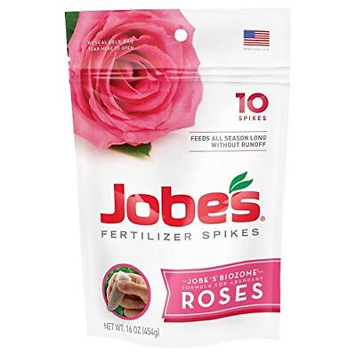 #ad #ad Jobe#x27;s 4102 Rose Outdoor Fertilizer Food Spikes 10 Pieces 16 oz Pack of 2 $34.64
