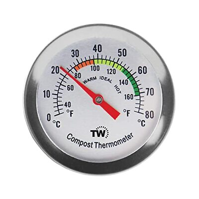 #ad Compost Thermometer Stainless Steel Dial Ideal Composting Soil Thermometer $18.69
