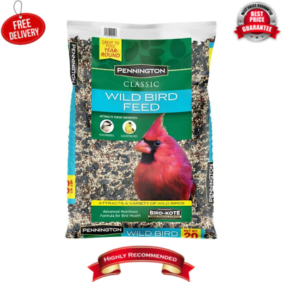 Pennington Classic Wild Bird Feed and Seed 20 lb. Bag Birds Food Free Shipping $16.99