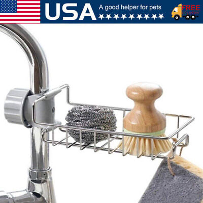 Drain Rack Storage Holder Shelf Kitchen Sink Faucet Sponge Soap Cloth US $5.98
