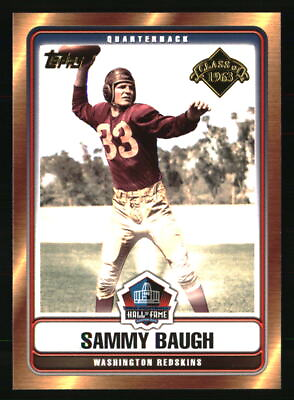 #ad Sammy Baugh 2006 Topps #HOFT SB Football Card $2.25