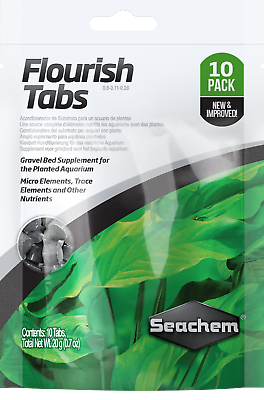 SEACHEM Flourish Root Tabs Aquarium Plant Fertilizer Supplement FREE SHIPPING $12.99
