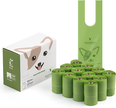 #ad Compostable Handle Tie Dog Poop Bags Compost Plant Based Pet Bags for Poop12 Ro $24.88