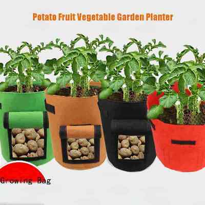 #ad #ad Plant Growing Bags Felt Nonwovens Garden Planter Bags Potato Fruit Vegetable $9.18