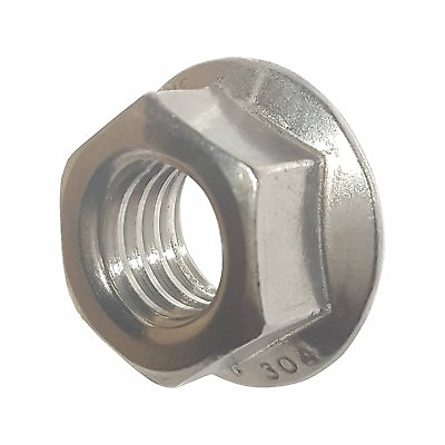 Flange Nuts Stainless Steel Serrated Base for Locking All Sizes Available $555.18