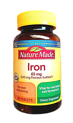 Nature Made Iron 365 Tablets Dietary Supplement Exp 11 2024 $12.20