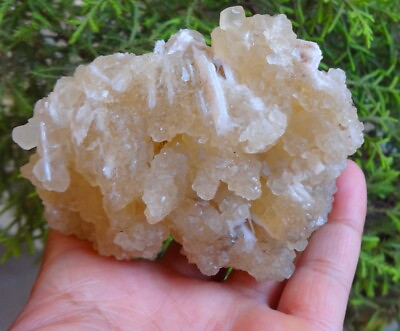 #ad #ad Calcite On Scolecite Crystals Rock Minerals Specimen G=3 $150.00