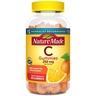 Nature Made Vitamin C Gummies 200 Ct. EXP JAN 2024 FREE SHIPPING $17.31