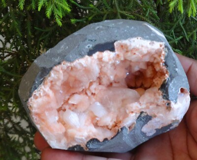 Heulandite Geode On Stilbite Crystals Rock Minerals Specimen K=5 $250.00