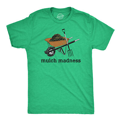 #ad Mens Mulch Madness T Shirt Funny Gardening Compost Soil Joke Tee For Guys $6.80