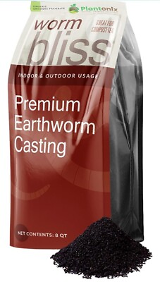 #ad Worm Bliss Pure Organic Earthworm Castings All Natural Plant Fertilizer and $37.60