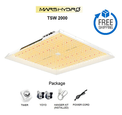 #ad Mars Hydro TSW 2000 LED Grow Light Full Spectrum IR for Indoor Kit $79.00