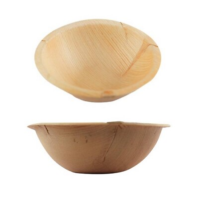 #ad Palm Leaf Bowls Deep 6quot; 25 Packets By Ozo EcoPro $17.90