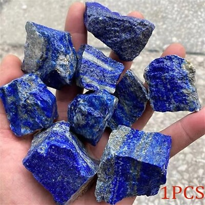 #ad Raw Rough Lapis Lazuli Blue Stone Rocks Crystal Mineral Specimens Collection DIY $7.55