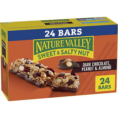 #ad #ad NEW Chewy Granola Bars Dark Chocolate Peanut Almond 24 Bars 28.8 OZ $10.41